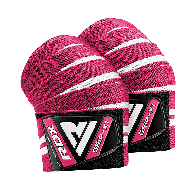 RDX K4 Weightlifting Knee Wraps #color_pink