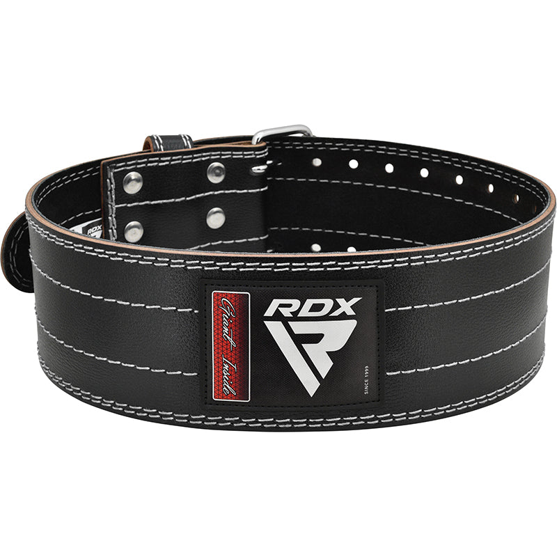 RDX RD1 4â‚¬�  Powerlifting Leather Gym Belt#color_white