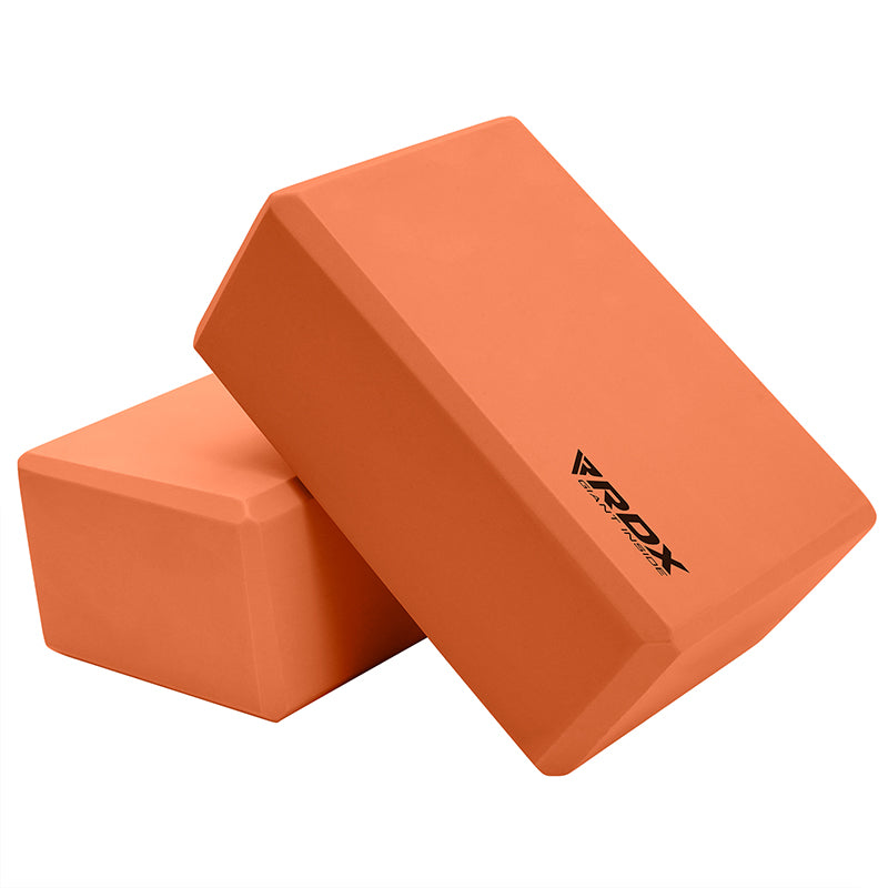 RDX YB EVA Foam Yoga Block Non-Slip Brick#color_orange