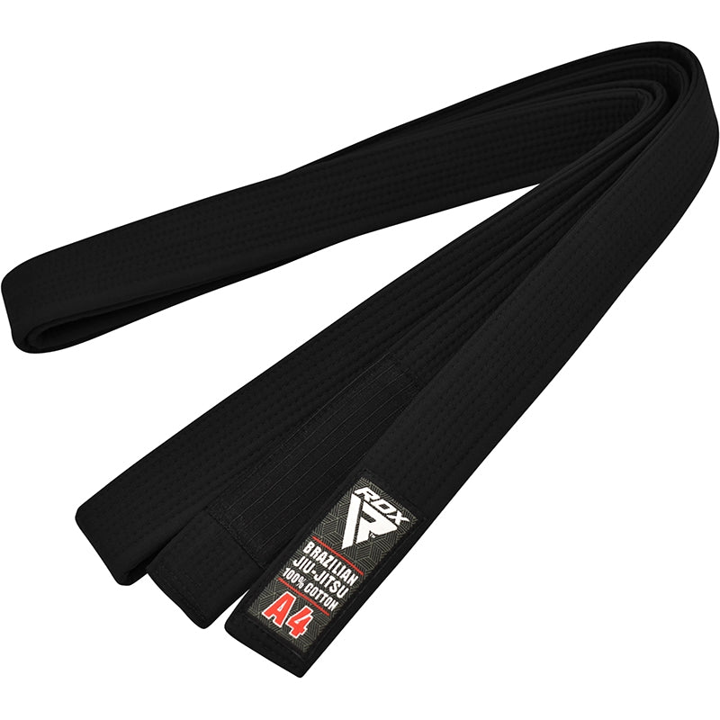 RDX 1B A3 Black Cotton Jiu Jitsu BJJ Belt 