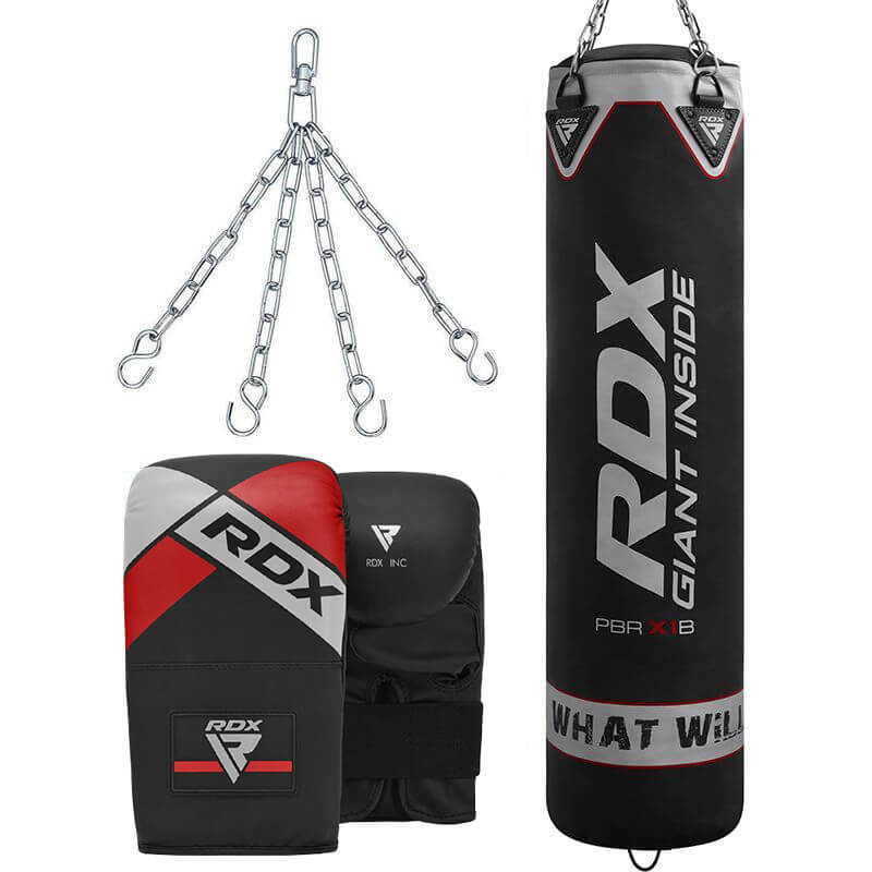 RDX X1 4ft/5ft Punch Bag & Bag Gloves Unfilled