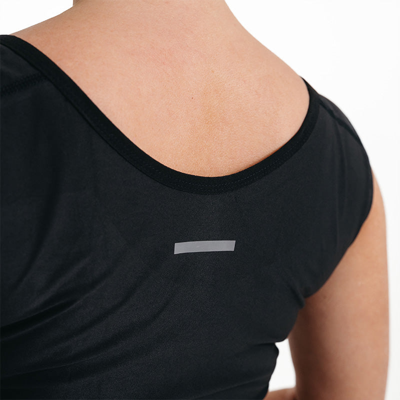 RDX W2 Women Sweat Vest With Zipper REACH OEKO TEX 100 Certified#color_black