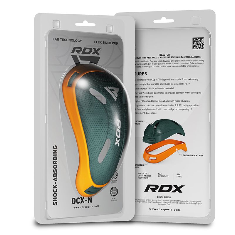 RDX CX POLYGEL GROIN CUP#color_orange