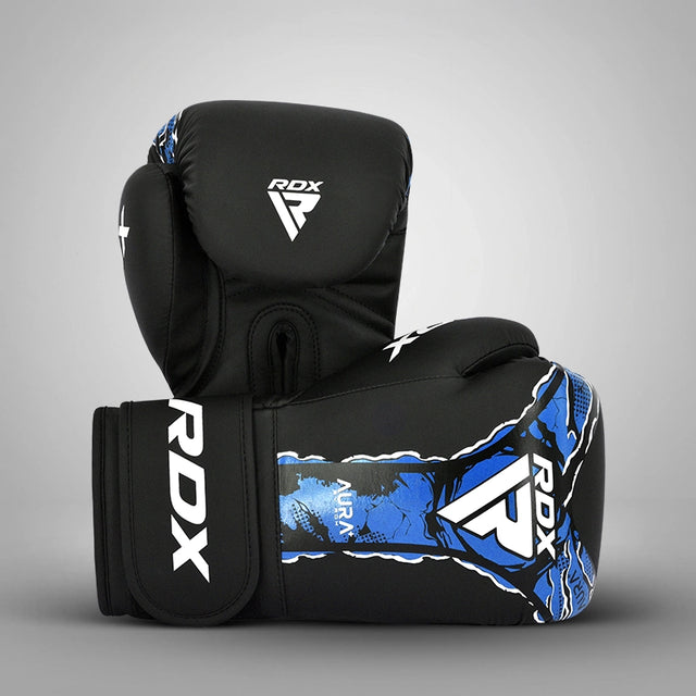 RDX F-17 Aura Plus Boxing Gloves Blue Sparring Training Kickboxing Punch Bag MMA