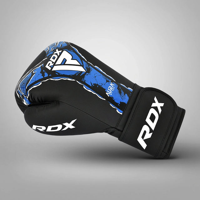 RDX F-17 Aura Plus Boxing Gloves Blue Sparring Training Kickboxing Punch Bag MMA