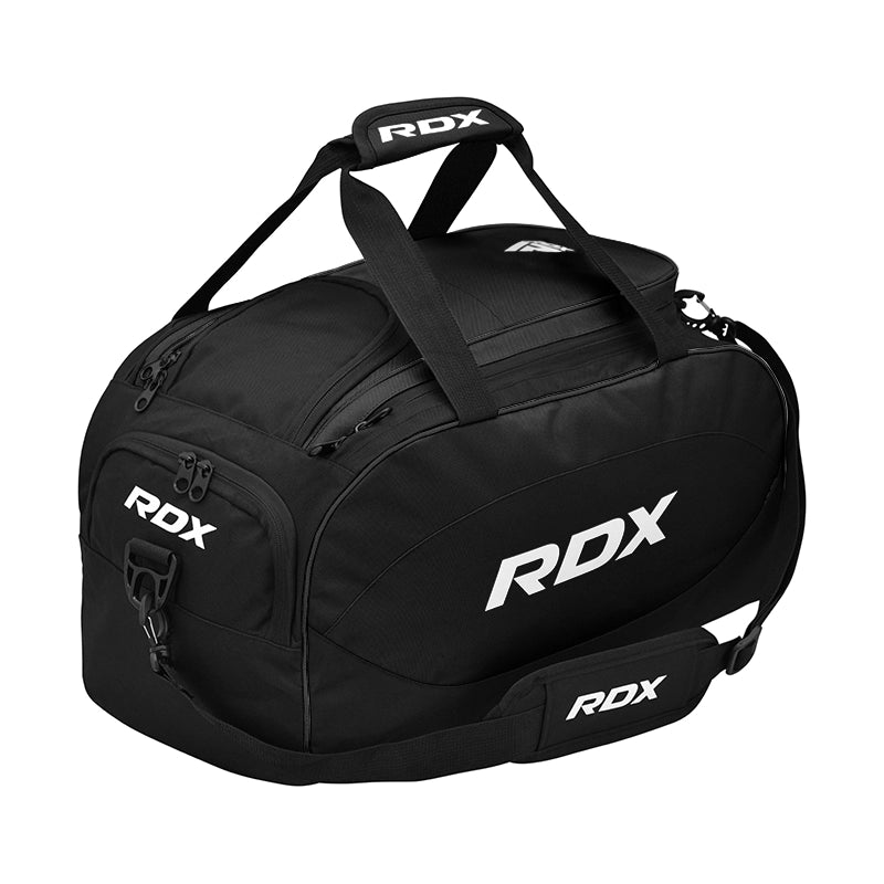 RDX R1 Duffel Bag with Backpack Straps#color_blackwhite