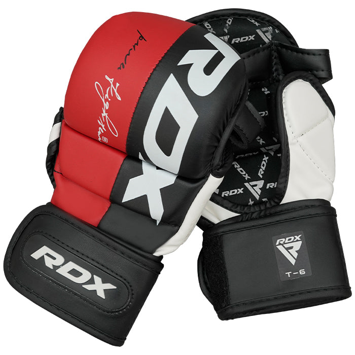 RDX T6 MMA Sparring Gloves 7oz#color_red
