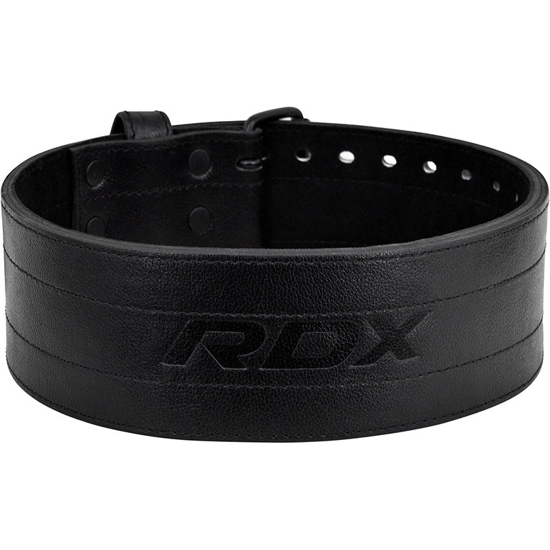 Cowhide Leather Powerlifting Weightlifting Belt RDX Sports