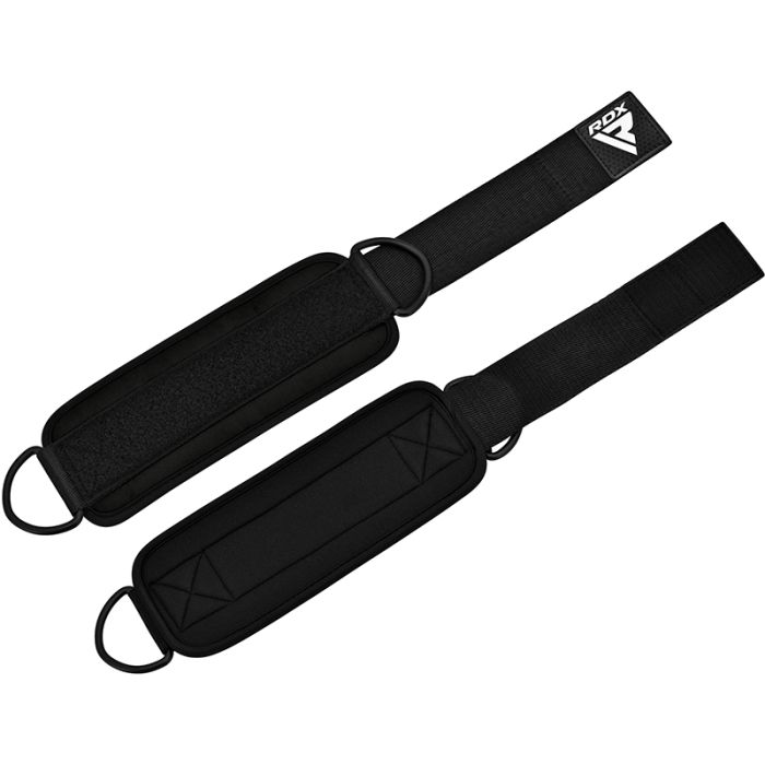 RDX A4 Ankle Straps For Gym Cable Machine#color_black