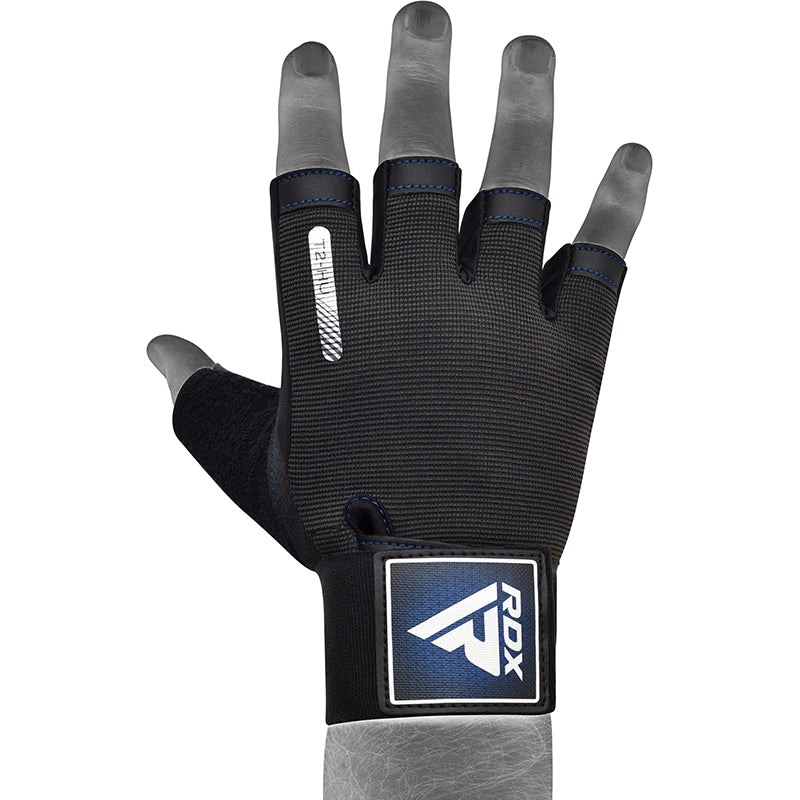 RDX T2 Weightlifting Gloves#color_blue