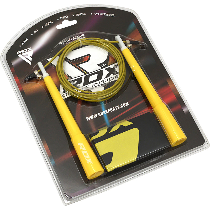 RDX C8 Adjustable Skipping Rope#color_yellow