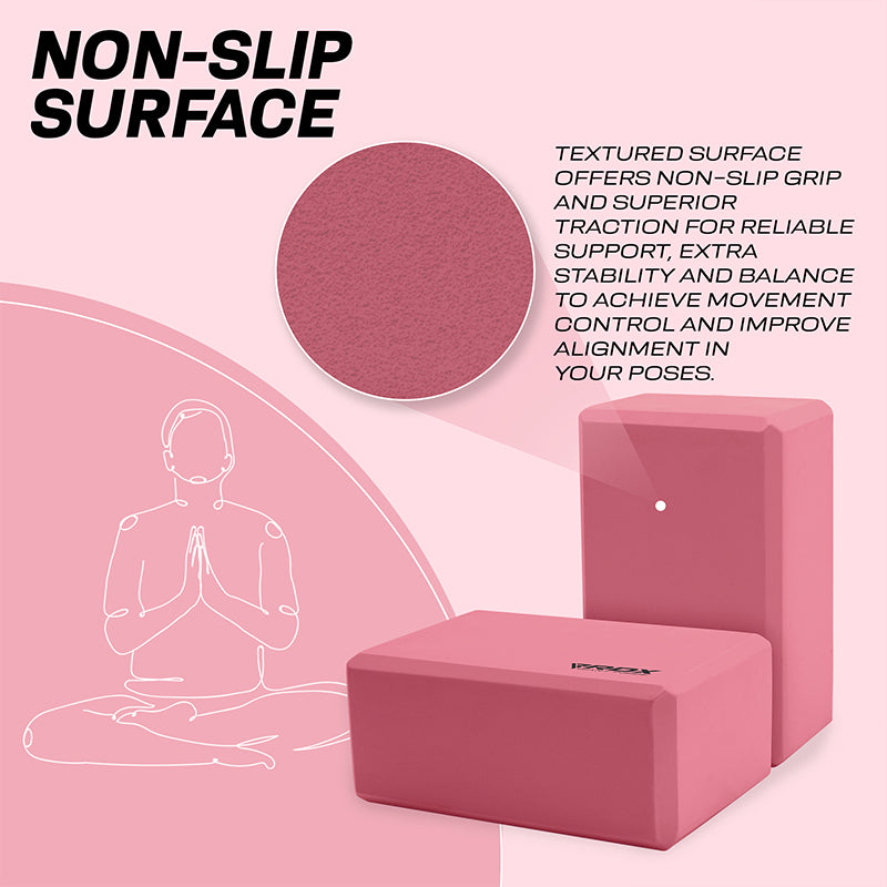 Kyman Asymmetrical Double-sided Arc Design Pilates Yoga Blocks High Density  Frosted Non-slip Foam Brick Yoga Block - Ergonomically Designed to Provide  Strong Support and Posture Correction : : Sports & Outdoors