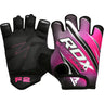 RDX F2 Gym Workout Gloves for Women Lycra Small Pink/White/Black