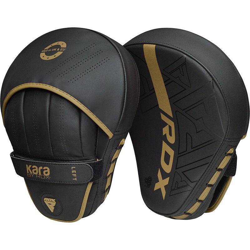 RDX F6 KARA Boxing Gloves & Focus Pads#color_golden