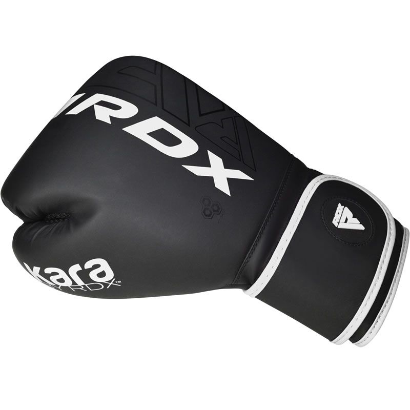 RDX F6 KARA Boxing Gloves & Focus Pads-White#color_white