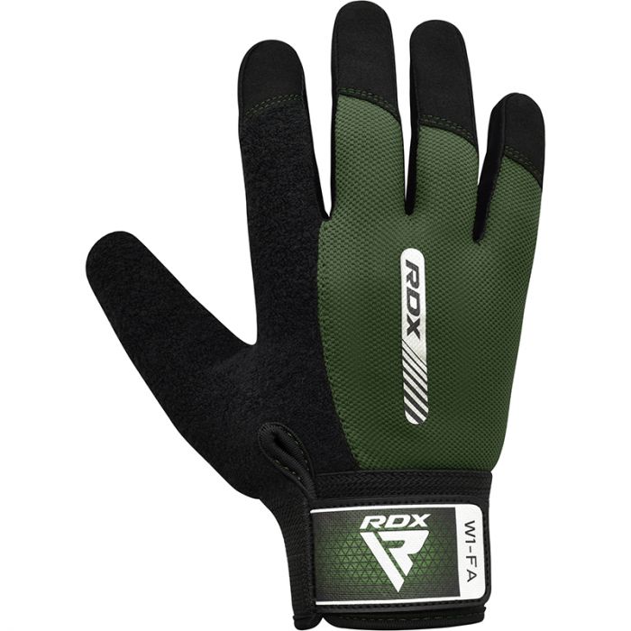RDX W1 Full Finger Gym Gloves#color_green