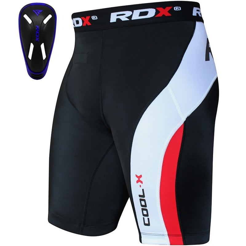 RDX MB Compression Shorts with Groin Cup#color_blue