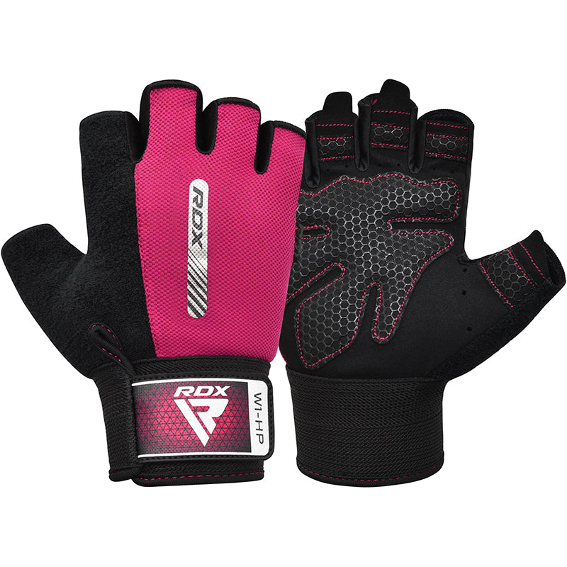 RDX W1 Gym Workout Gloves#color_pink