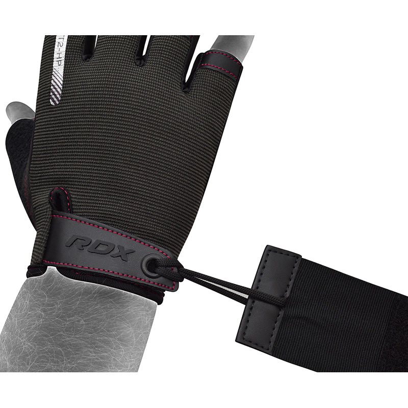 RDX T2 Weightlifting Gloves#color_pink
