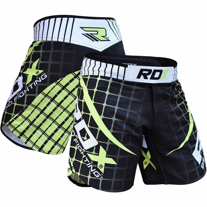 RDX R2 Flex Panel Small Green Polyester MMA Shorts 
