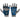 RDX R3 Weightlifting Grips-Blue-S/M