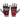 RDX R3 Weightlifting Grips-Red-L/XL