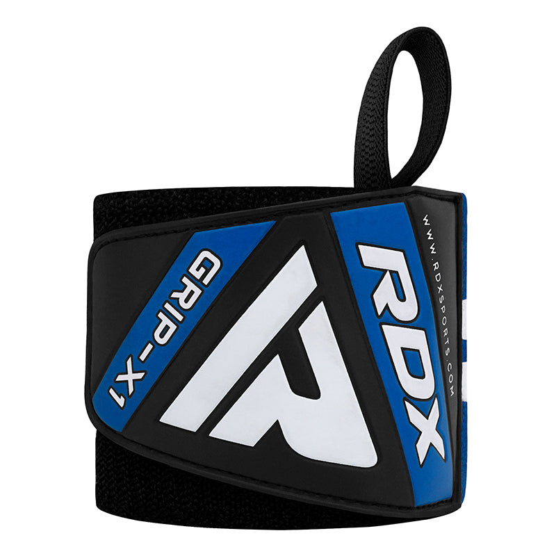 RDX W4 Wrist Support Wraps for Weight Lifting#color_blue