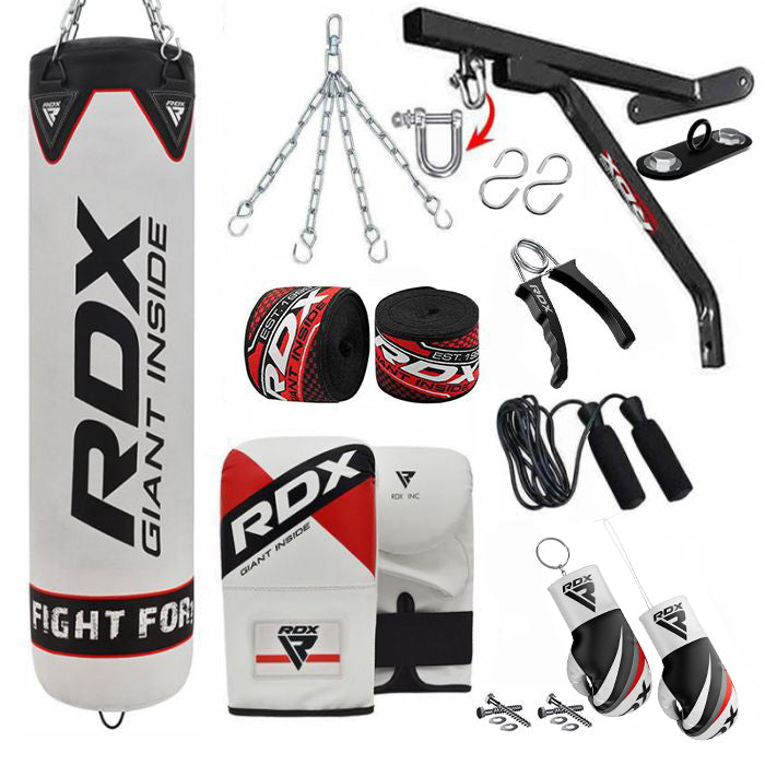 RDX F1 4ft / 5ft 14-in-1 Punch Bag with Bag Mitts Set-Filled-5 ft-14PC