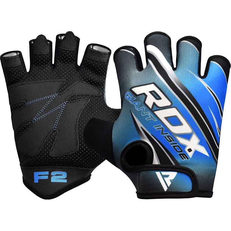 RDX F2 2XLarge Blue Cross training gloves