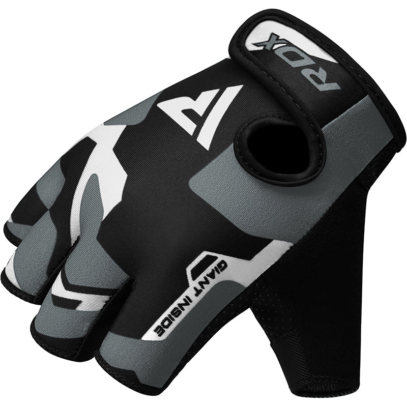 RDX F6 Fitness Gym Gloves#color_grey
