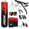 RDX F9 4ft / 5ft 14-in-1 Heavy Boxing Punch Bag &amp; Mitts Set-Filled-4 ft-14PC