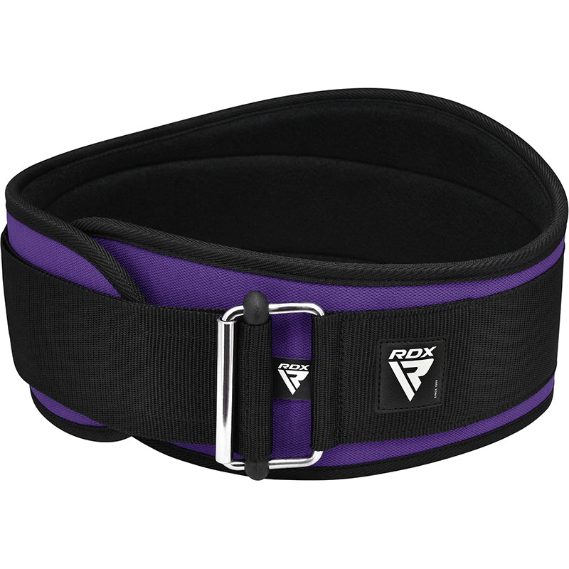 RDX X3 6 INCH Weightlifting Neoprene Gym Belt for Women#color_purple
