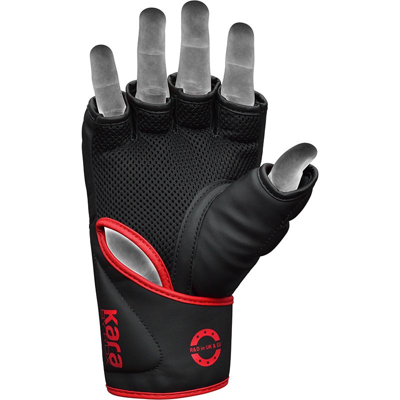 RDX F6 KARA MMA Grappling Gloves#color_red