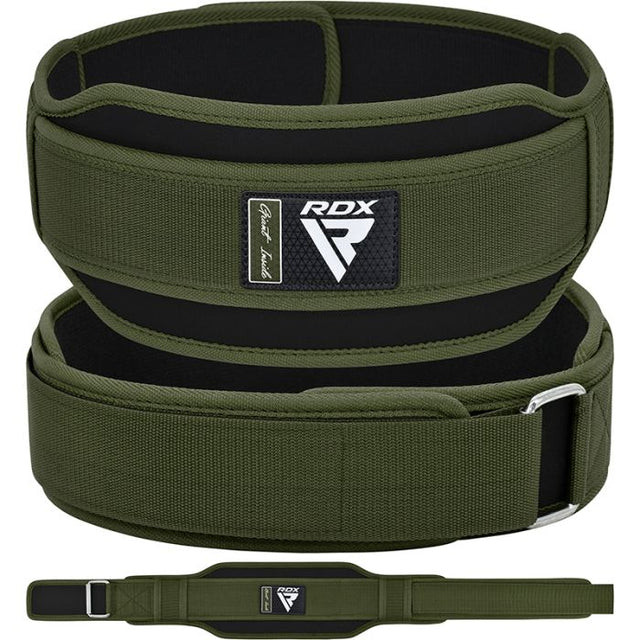 RDX Weight Lifting Adjustable Double Belt RX5 Army Green, Black, Grey, Red, Blue for Gym Training S to XL