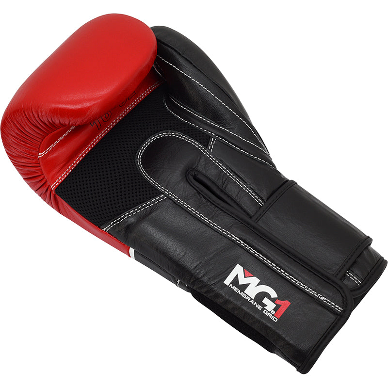 RDX T9 Ace Leather Boxing Gloves#color_red