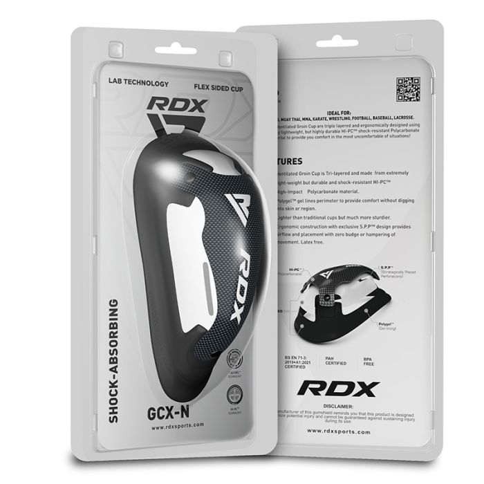 RDX 1N Gel Groin Protection Cup#color_whiteblack