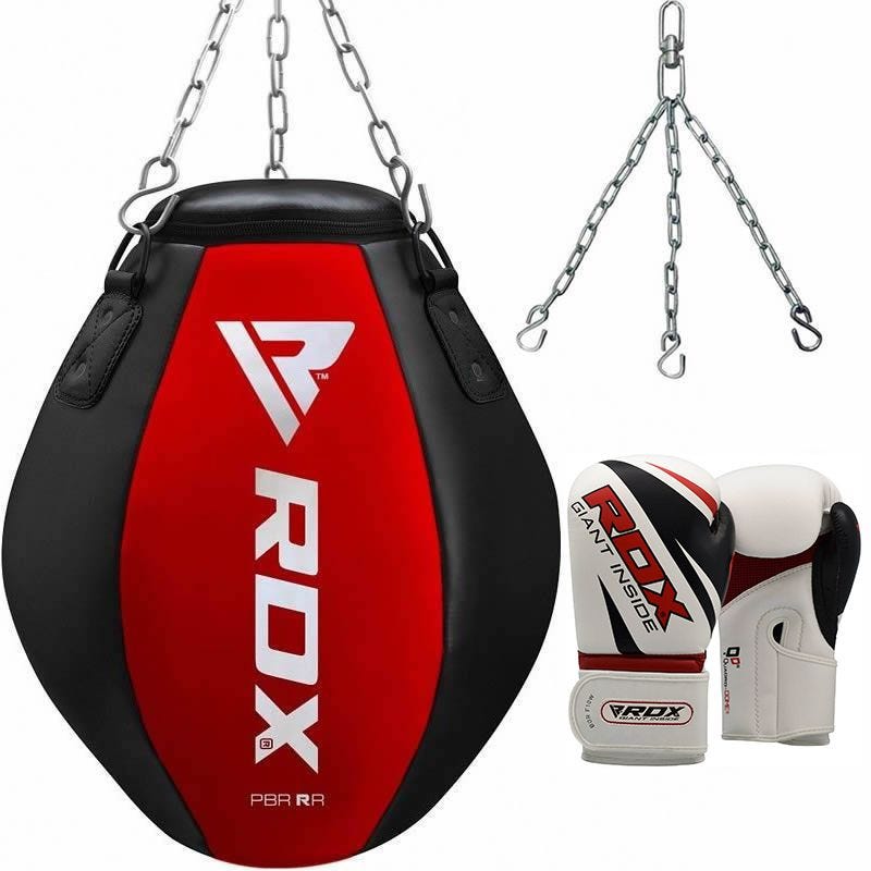 RDX Wrecking Ball Filled Heavy Punch Bag With 16oz Gloves