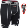 RDX X14 Compression Shorts with Groin Guard#color_red