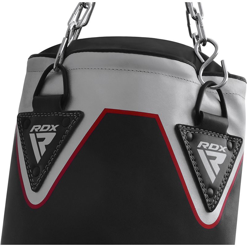 RDX X1 8pcs 4ft/5ft Black Punch Bag With Gloves