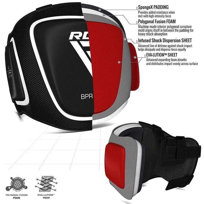 RDX T1 Body Guard - Belly & Ribs Protector for Boxing & MMA Trainers