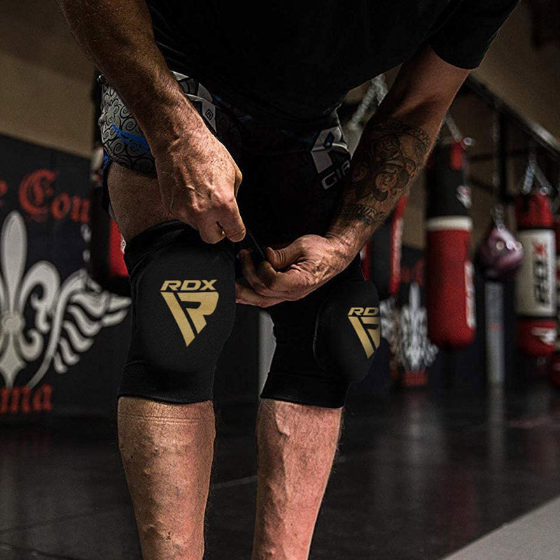 RDX K1 CE Certified Knee Support Padded Sleeve for Muay Thai & MMA OEKO-TEX® Standard 100 certified#color_black