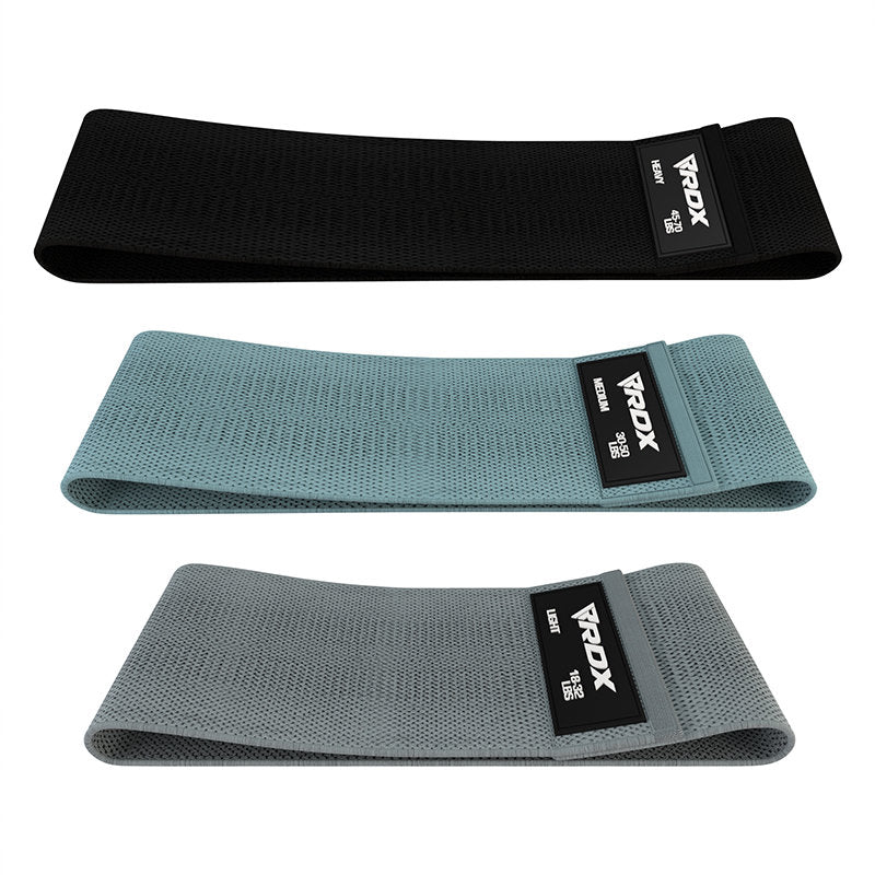 RDX CG Heavy-Duty Fabric Resistance Training Bands for Fitness 