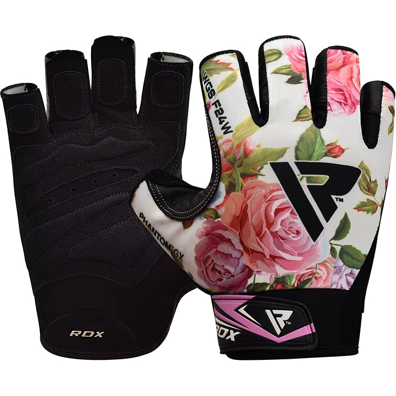 RDX F24 Floral Gym Workout Gloves for Women