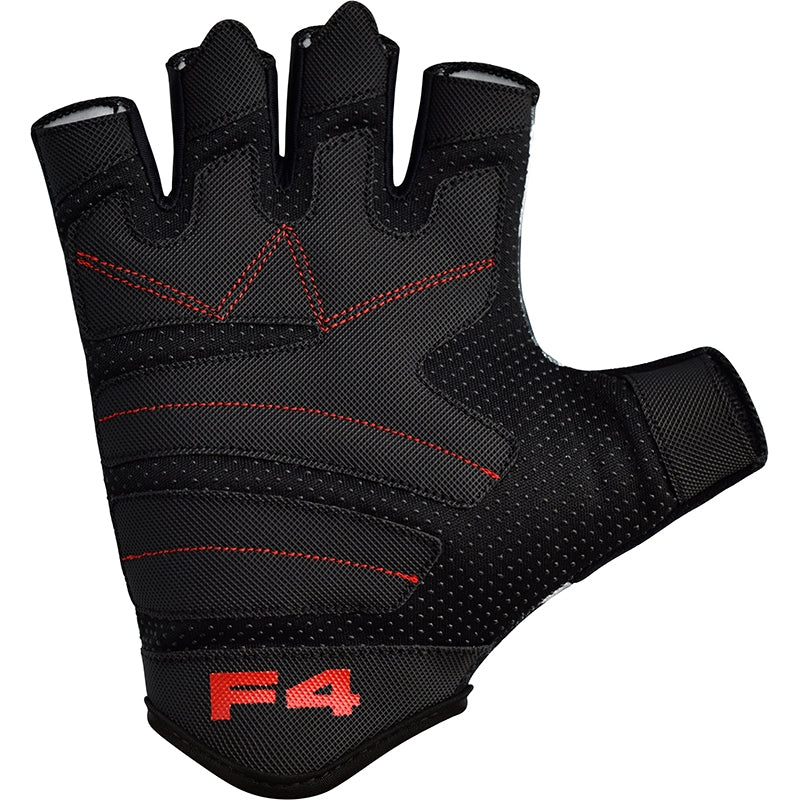 RDX F4 Fingerless Weightlifting Gloves#color_grey