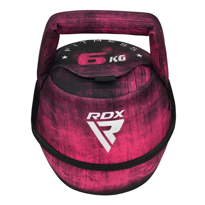 RDX F1 Pink / Black Sand Filled Kettlebell 2-10KG