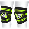 RDX K3G Elasticated Green Knee Wraps
