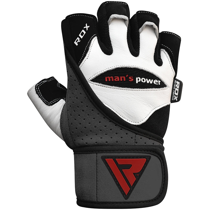 L1 Leather Bodybuilding Gym Gloves