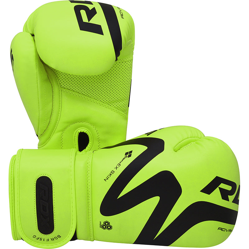 RDX T15 Nero Green Boxing Gloves & Focus Pads