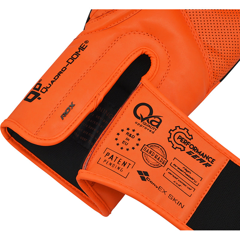 RDX T15 Nero Orange Boxing Gloves & Focus Pads