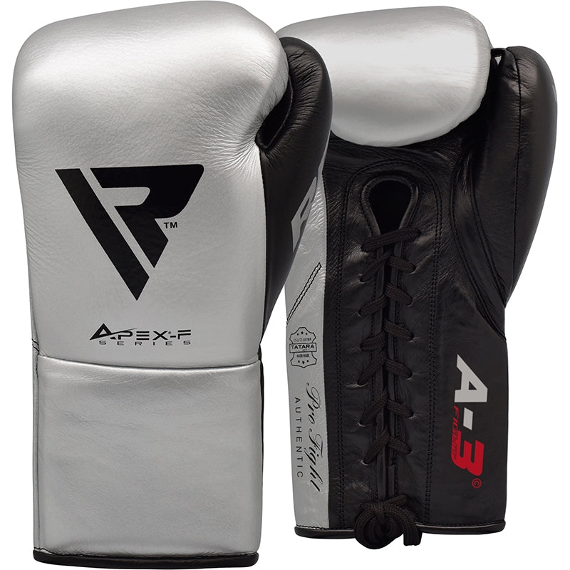 RDX A3 BBBofC Approved Fight Boxing Gloves#color_silver
